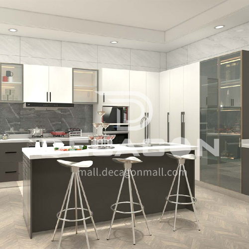 2020 UV lacquer Modern Kitchen cabinet-GK-003